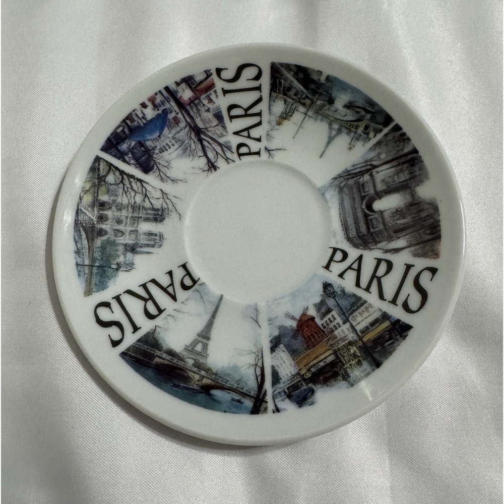 Artertre Paris Espresso Saucer-Only French Ceramic Lovely Colorful